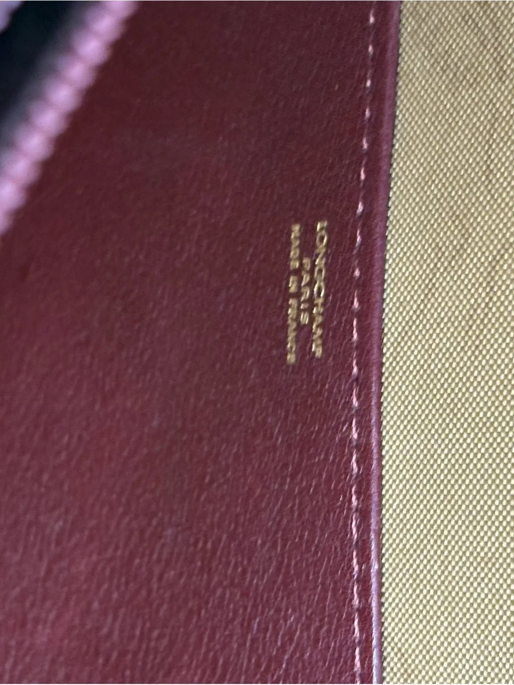 Vintage Longchamp Paris Burgundy Leather Briefcase Made in France